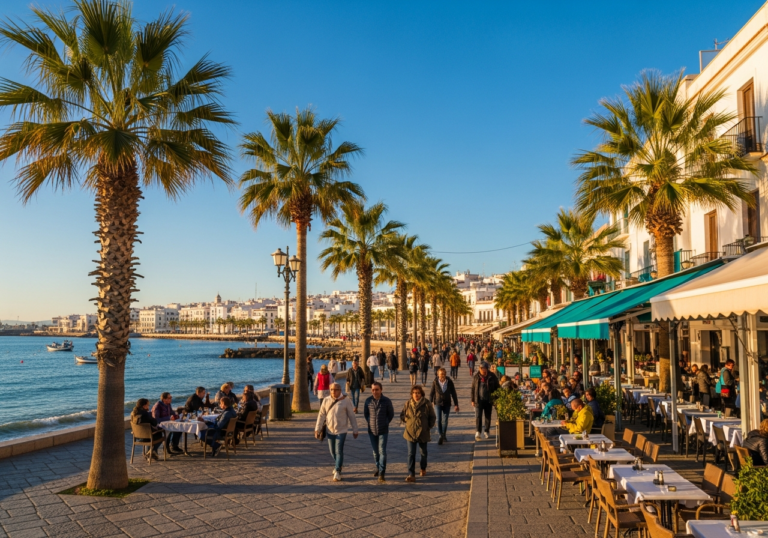 słoneczny dzień nad morzem