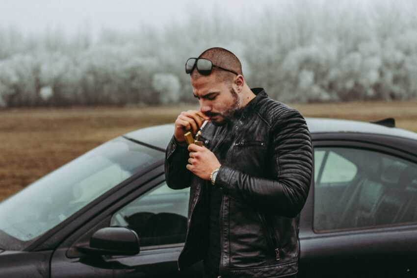 Photo biker jacket
