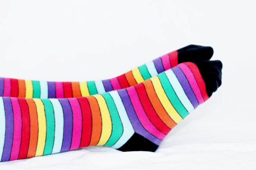 Photo over-the-knee socks